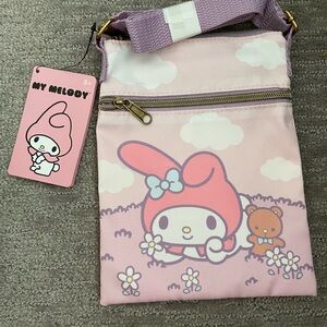 Sanrio Loungefly My Melody Light Pink crossbody passport Bag